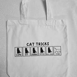 I Ask, They Ignore Small Cat Tote Bag