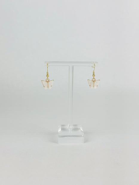 Ivory White Mariposa Earrings