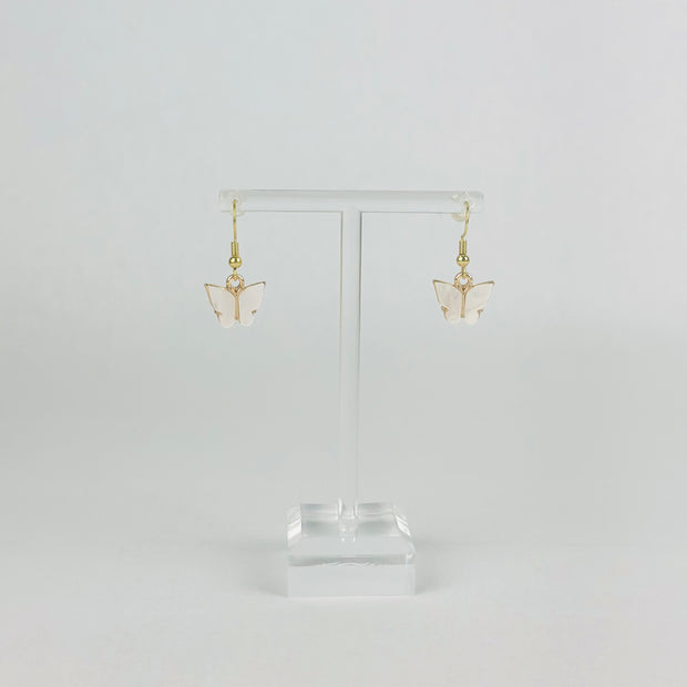 Ivory White Mariposa Earrings