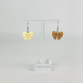 Chocolate Swirl Bow Earrings
