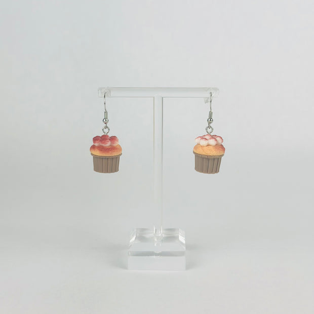 Velvet Vanilla Cupcake Earrings