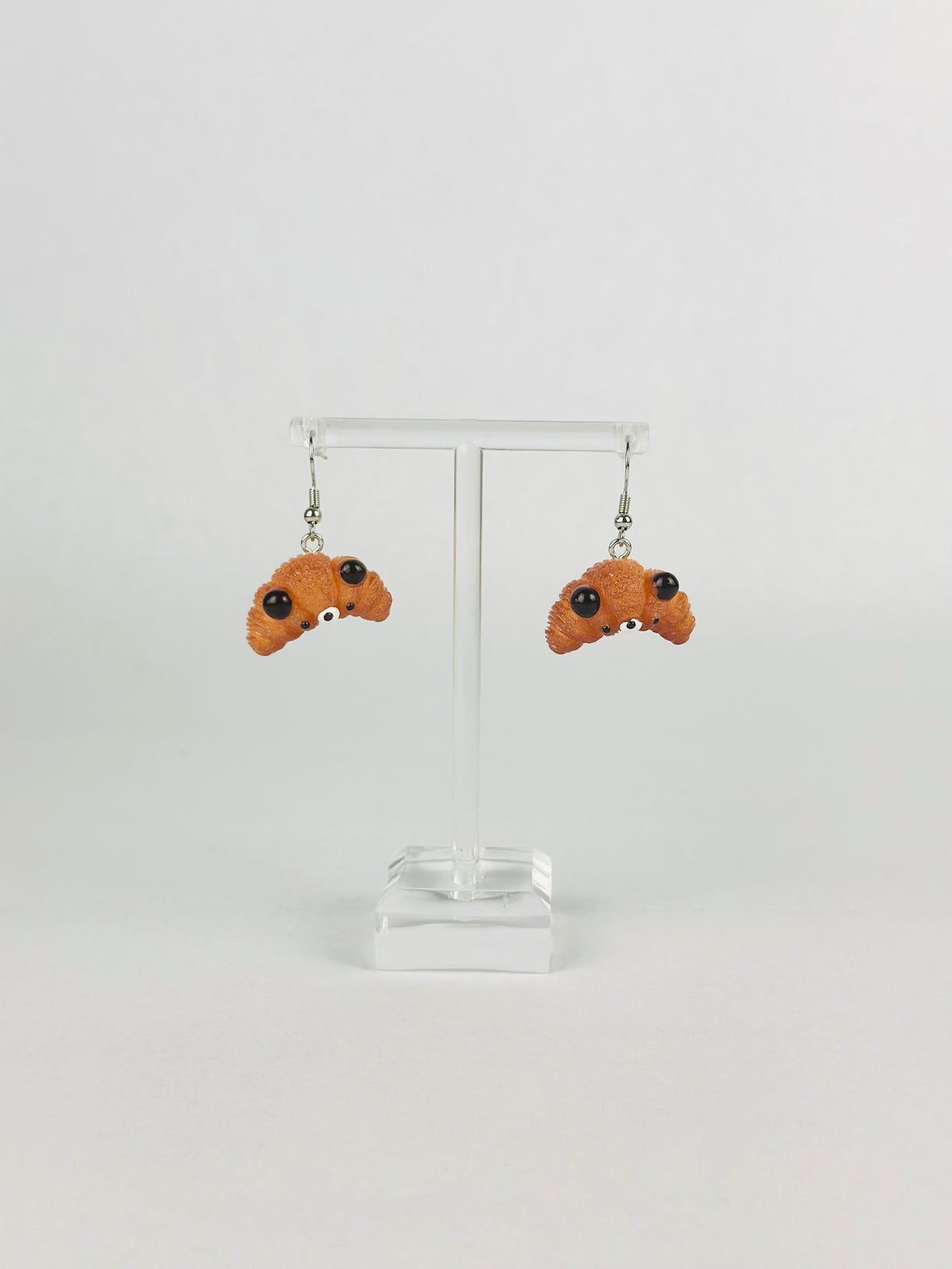 Cubby Bear Croissant Earrings