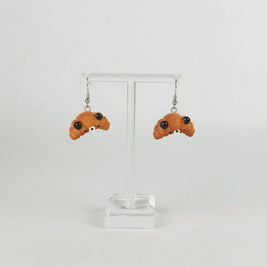 Cubby Bear Croissant Earrings