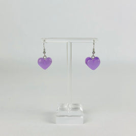 Purple Gummy Heart Earrings