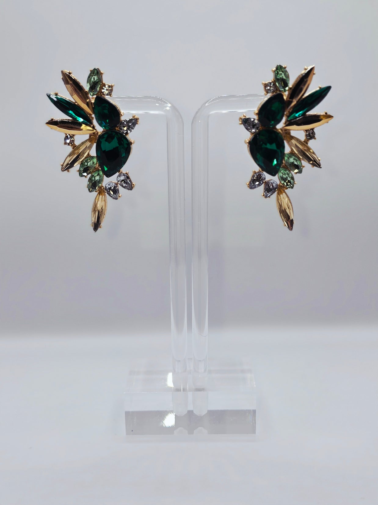 Green Whisper Hummingbird Earrings