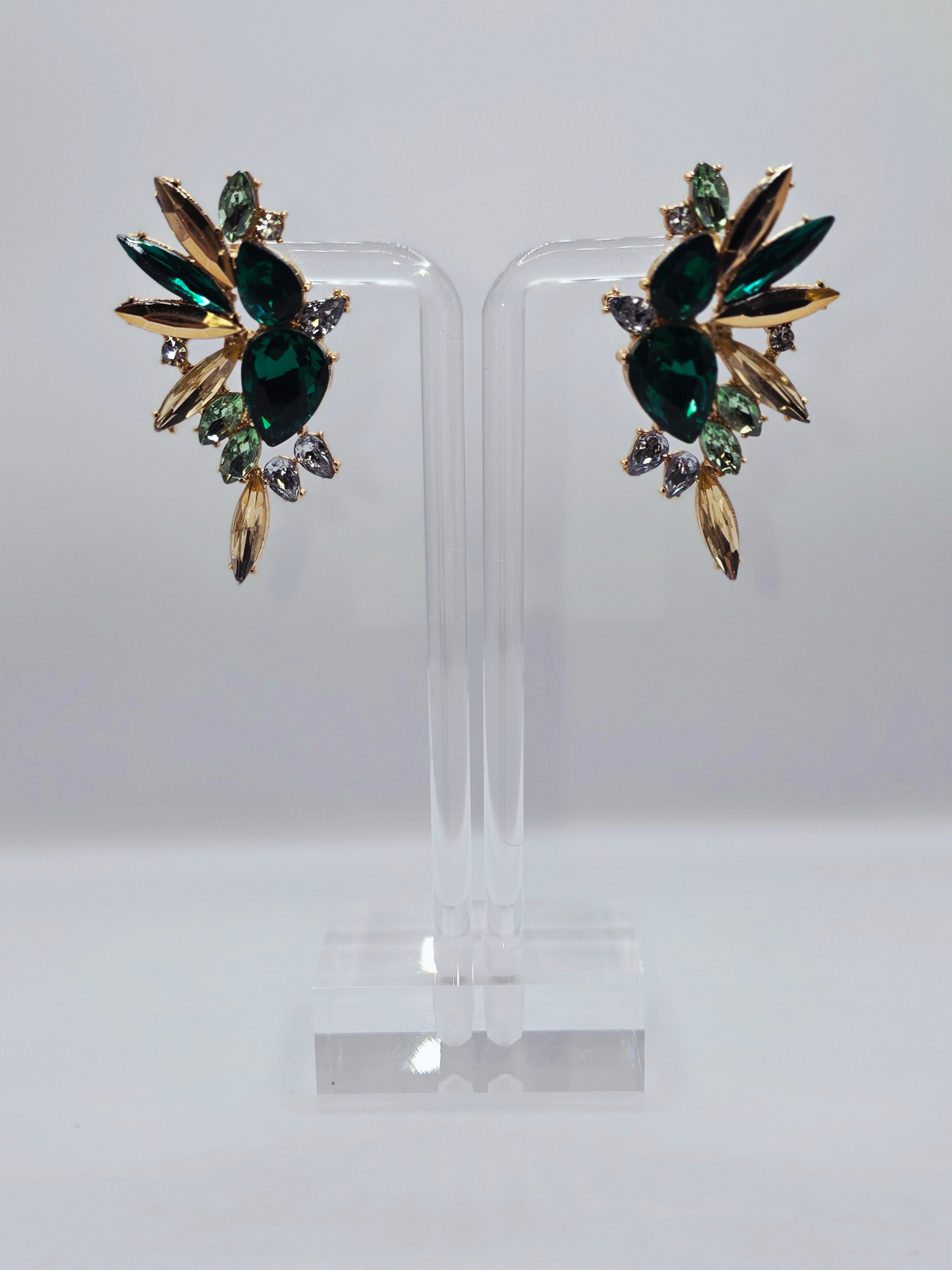 Green Whisper Hummingbird Earrings