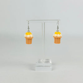 Vanilla Mango Twist Cupcake Earrings
