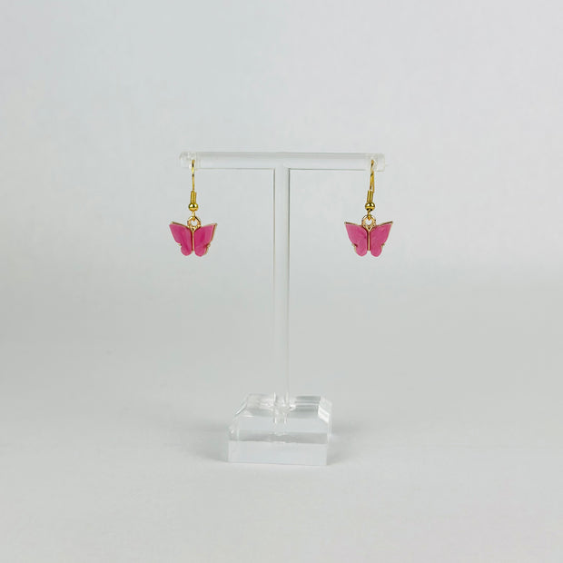 Deep Pink Mariposa Earrings