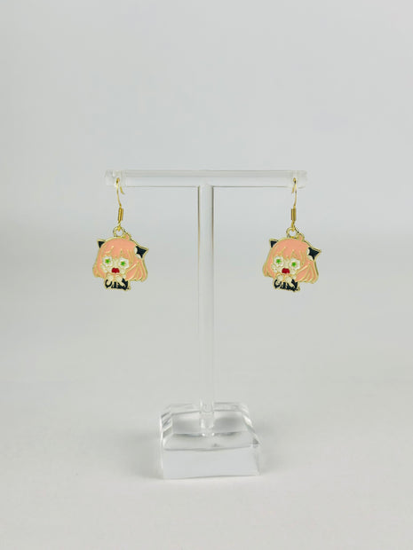 Spy X Family Scared Anya Earrings