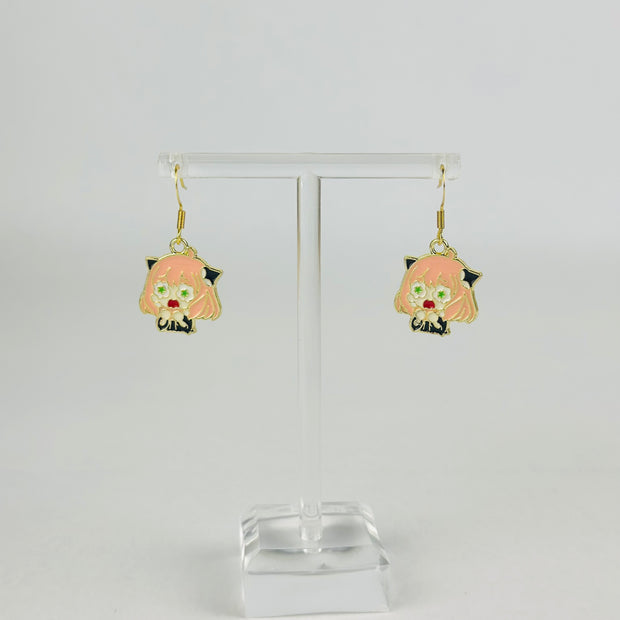 Spy X Family Scared Anya Earrings