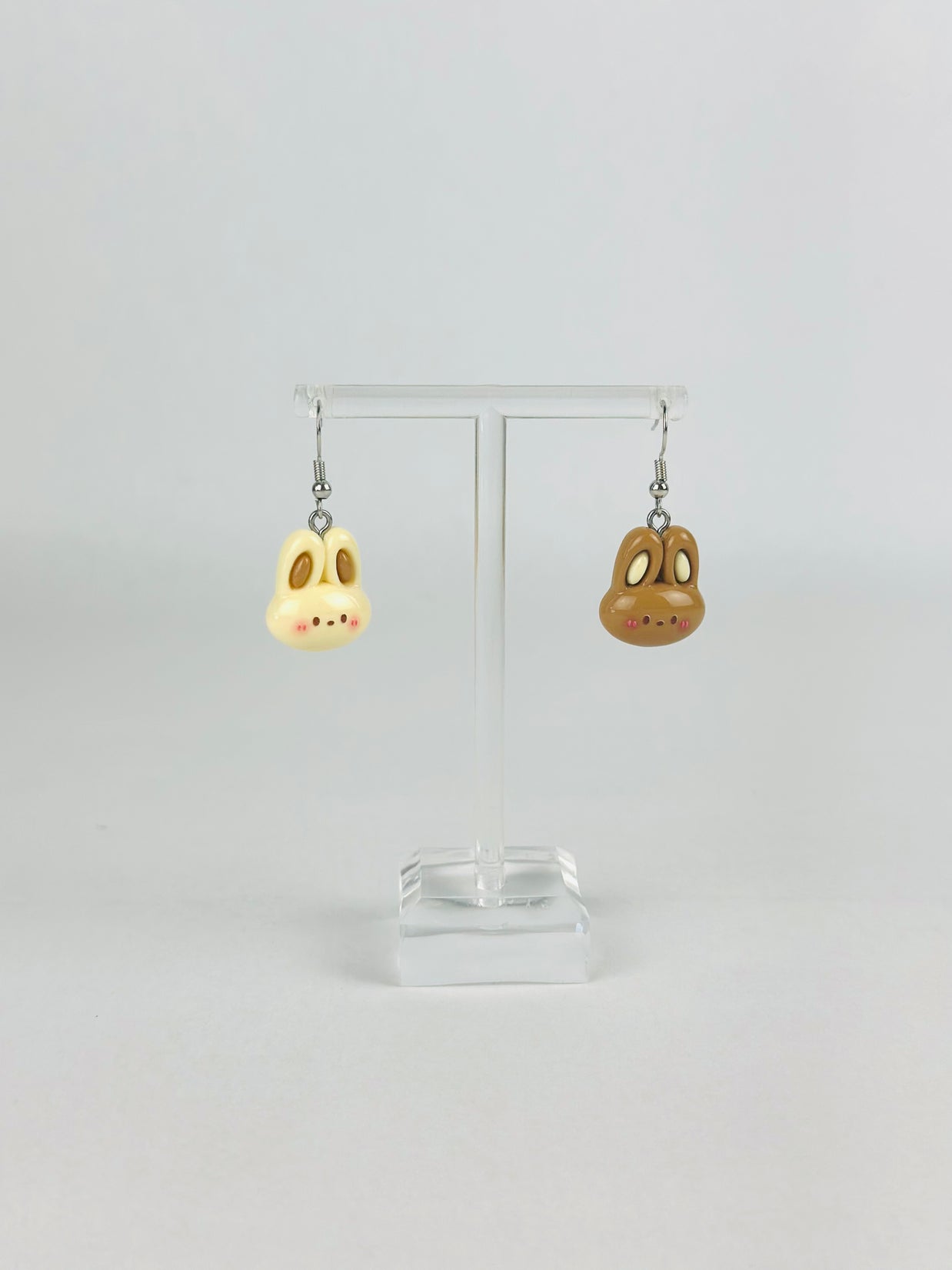 Chocolate Swirl Bunny Earrings