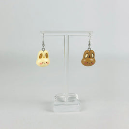 Chocolate Swirl Bunny Earrings