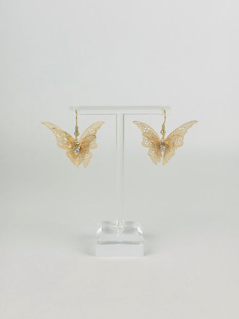 Crystal Butterfly Earrings