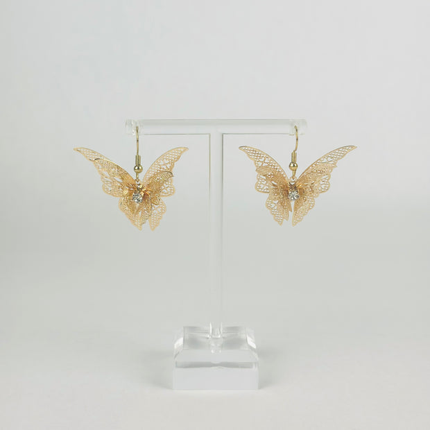 Crystal Butterfly Earrings