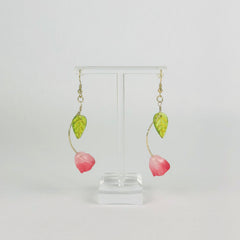 Rosy Pink Tulip Earrings
