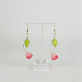 Rosy Pink Tulip Earrings