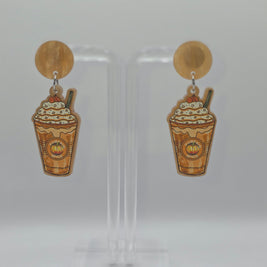 Pumpkin Spice Latte Earrings