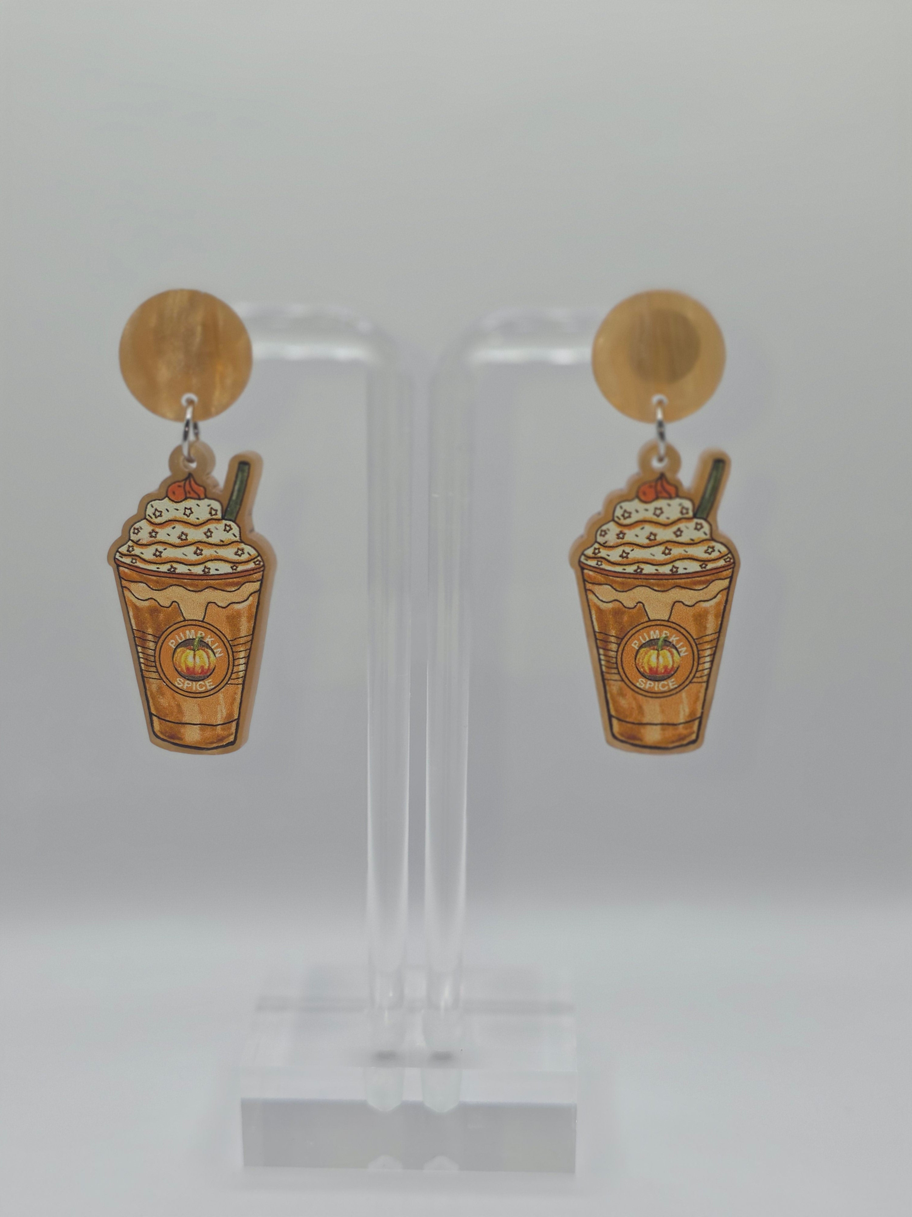Pumpkin Spice Latte Earrings