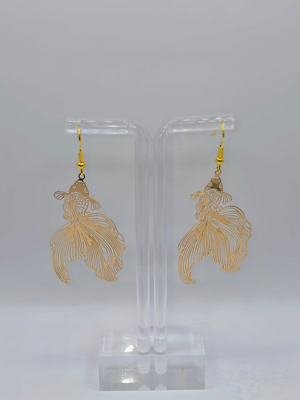 Gold Koi Earrings