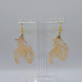 Gold Koi Earrings