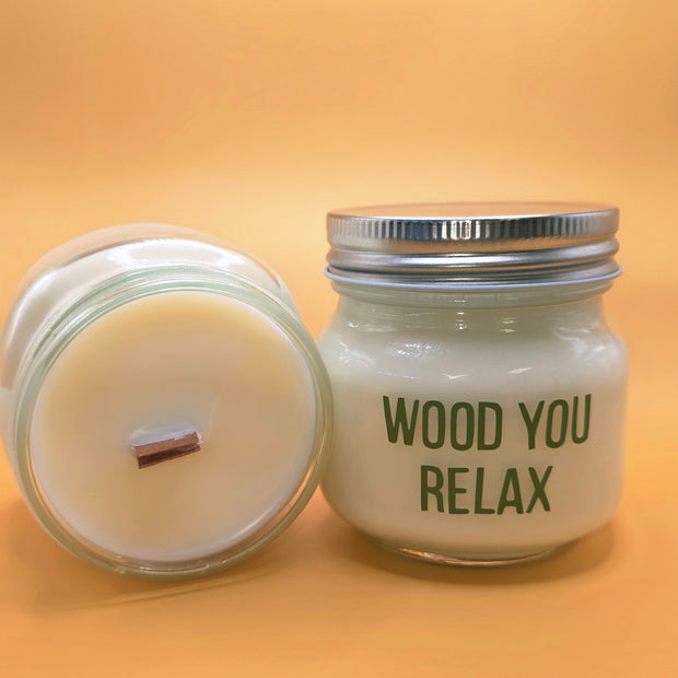 Wood You Relax Body Oil Candle