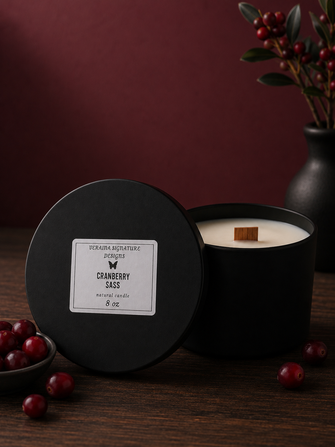 Cranberry Sass Soy Candle
