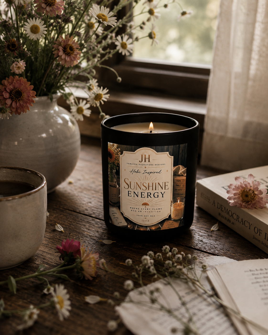 Sunshine Energy - Jhope Inspired Soy Candle 11oz