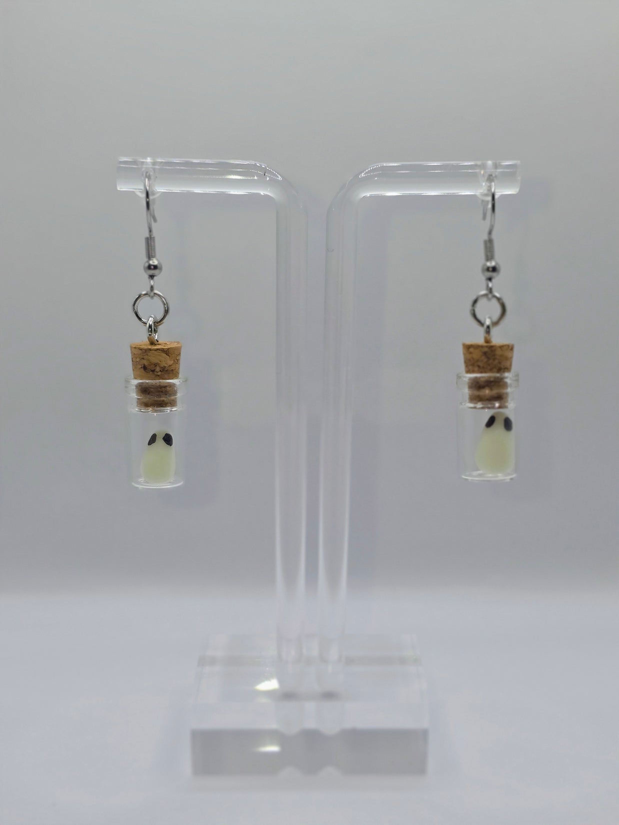 Glow in the Dark Ghost Jar Earrings