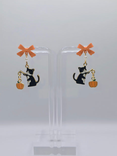Autumn Kitty Earrings
