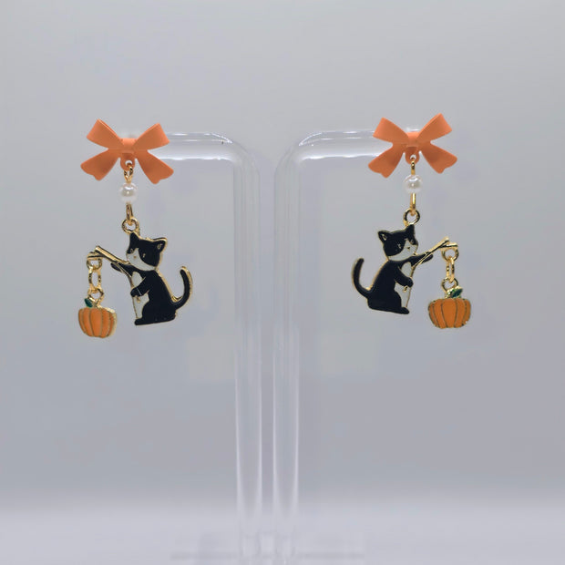 Autumn Kitty Earrings