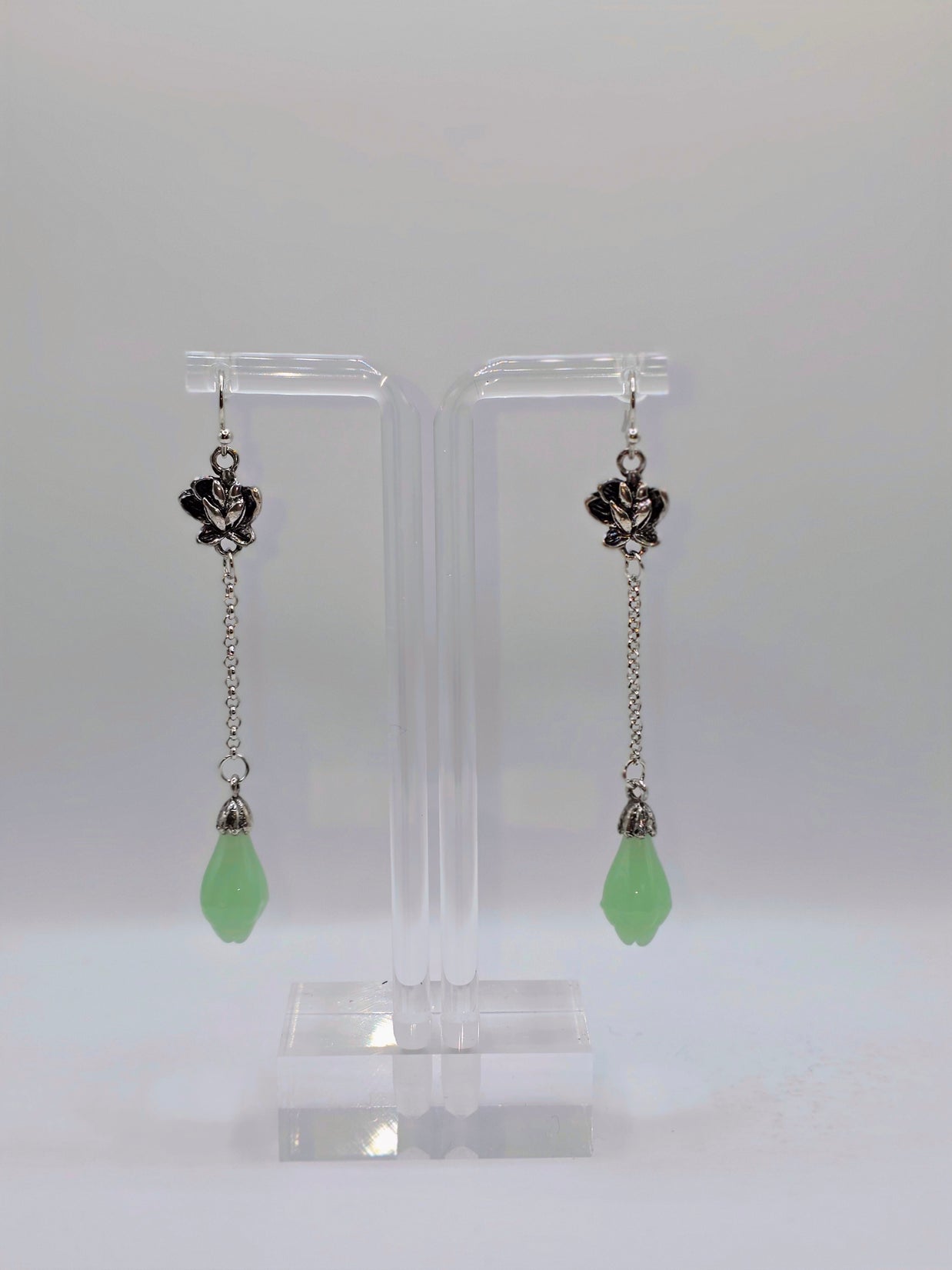 Jade Pendulum Earrings