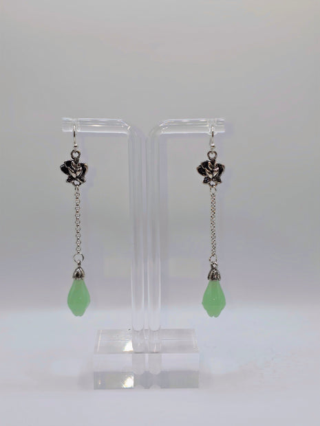 Jade Pendulum Earrings