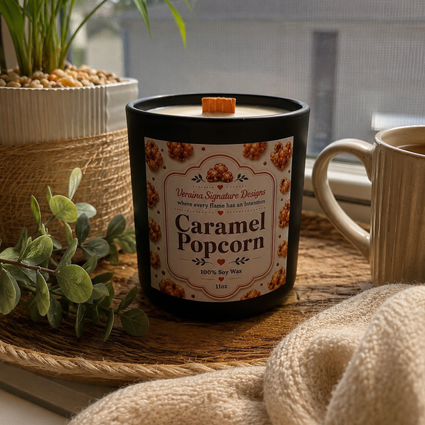 Caramel Popcorn Soy Candle 11oz