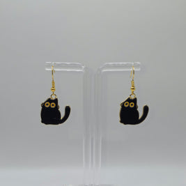 Awkward Cat Earrings