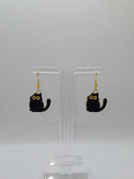 Awkward Cat Earrings