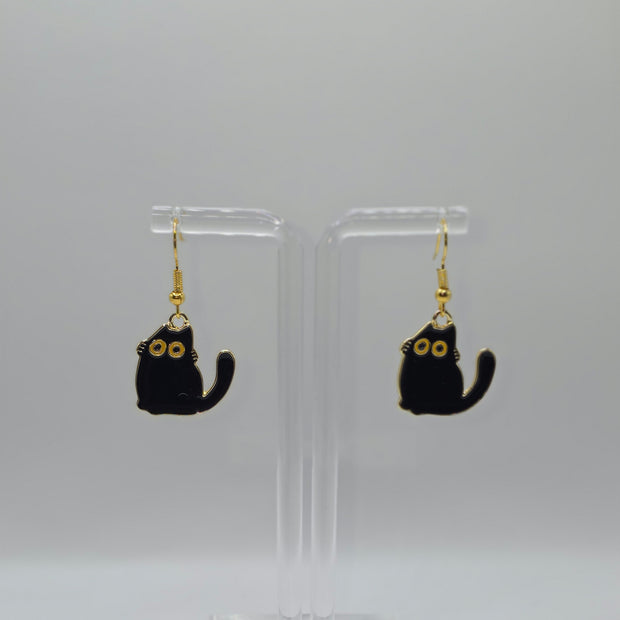 Awkward Cat Earrings