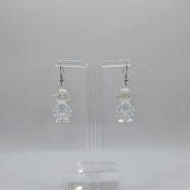 Clear Astronaut Earrings