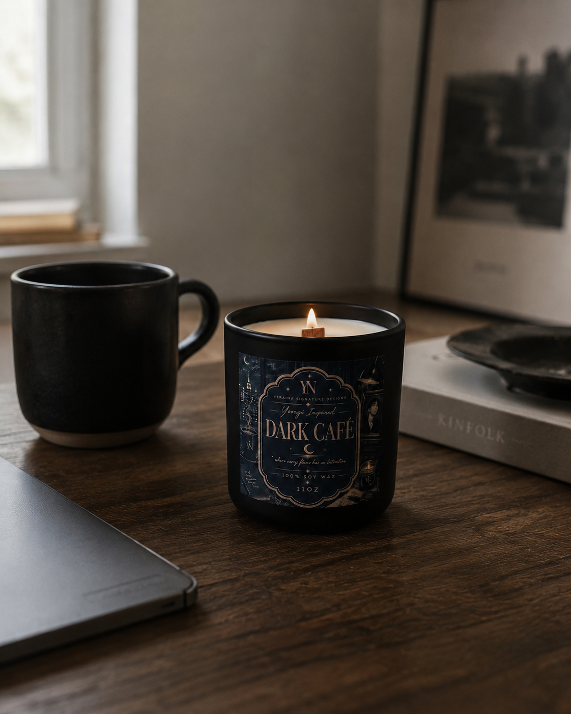 Dark Cafe - Yoongi Inspired Soy Candle 11oz